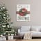 Stupell Industries Merry Christmas To You Vintage Poinsettia Canvas Wall Art